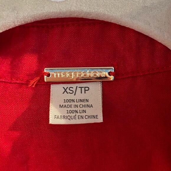 Magaschoni dress made of 100% linen Size XS - Picture 3 of 5